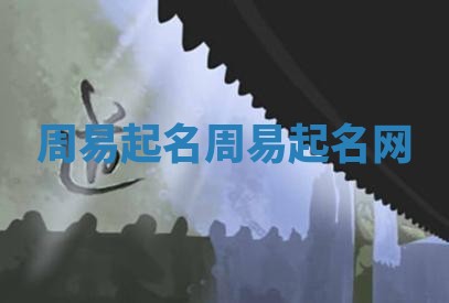 周易 🌊 起 🙍 名 周易起名网