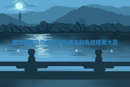 属龙 🗼 跟属兔的结婚好吗 属 💠 龙和兔结婚属大忌