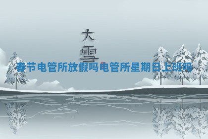 春节电管所放假吗 🎤 _电 🐷 管所星期日上班吗 春节电管所放假吗 🎤 _电 🐷 管所星期日上班吗