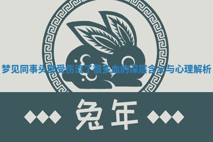 梦见同 🌝 事头部受伤流了很多血的 📀 深层含义与心理解析
